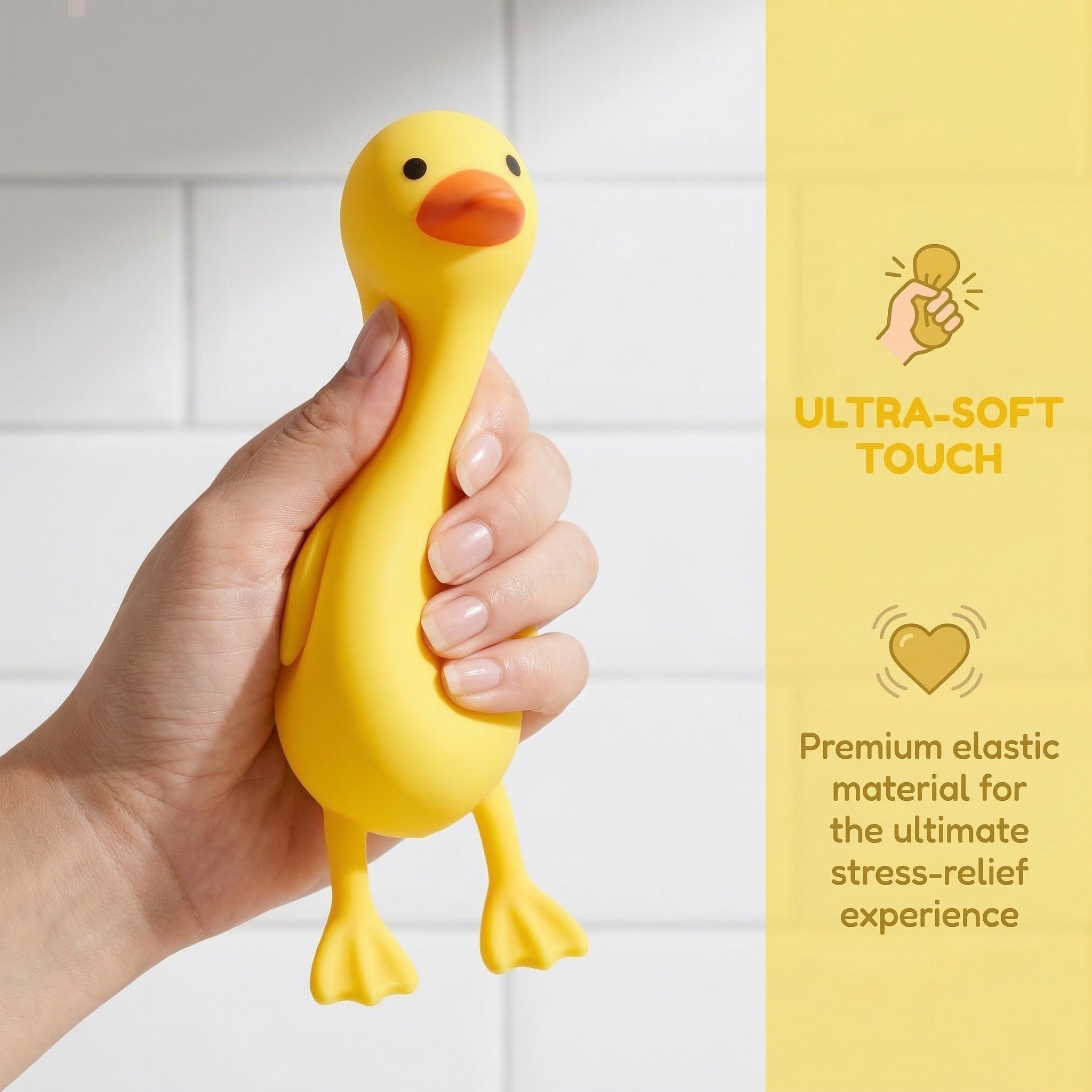 Squishy Pato de Goma Antiestrés - Envío Local México
