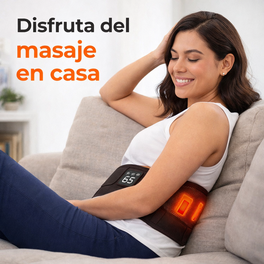 Soporte lumbar ajustable de neopreno con doble ajuste - Envío local México