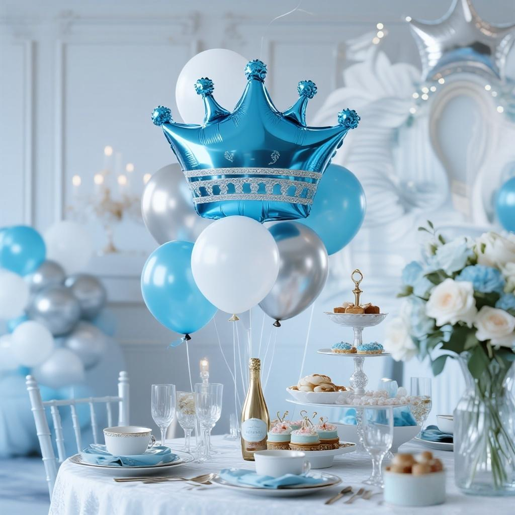Crown Design Foil Balloon - Local Shipping Mexico