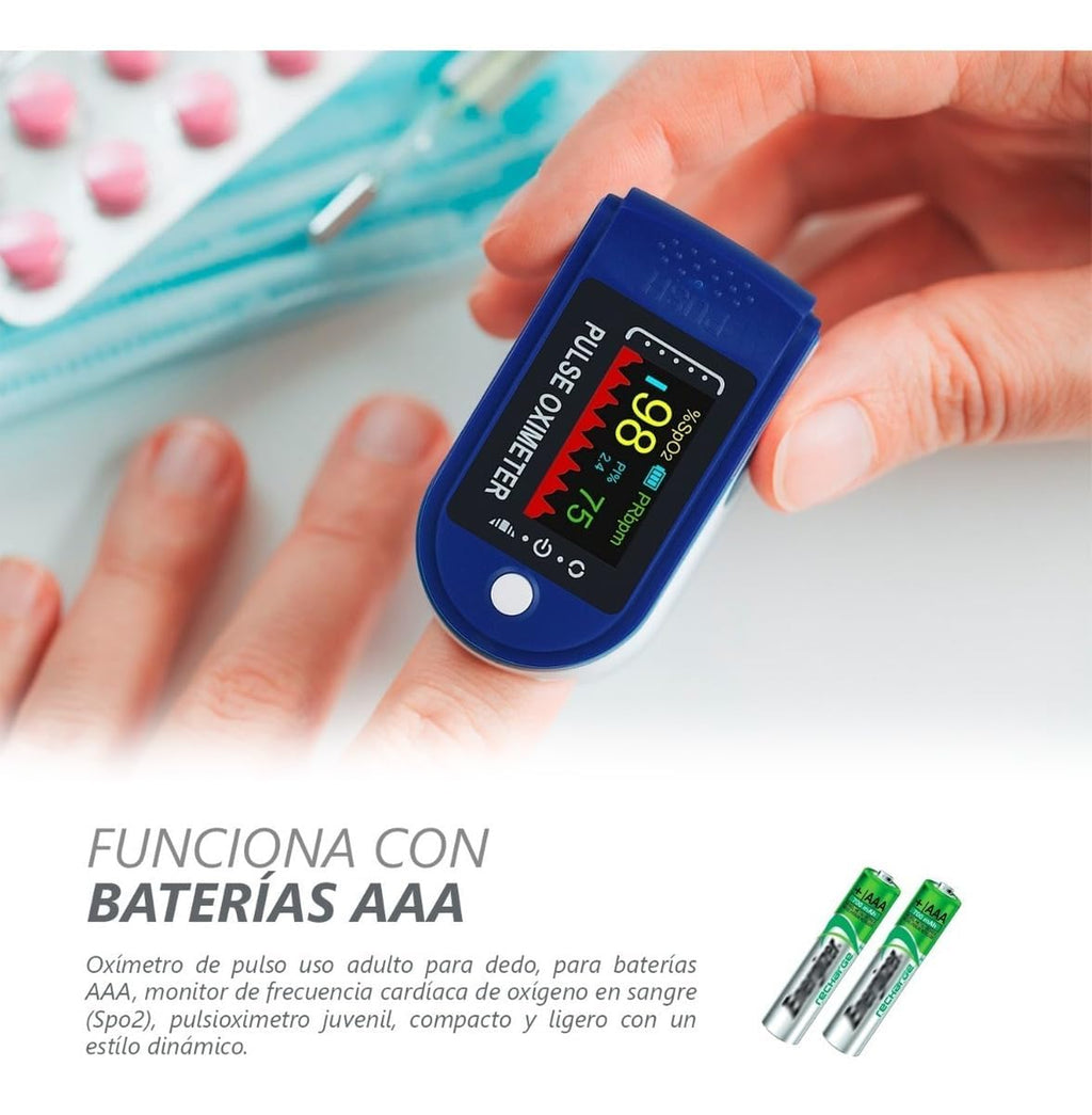Digital Finger Pulse Oximeter with OLED Display - Local Shipping Mexico