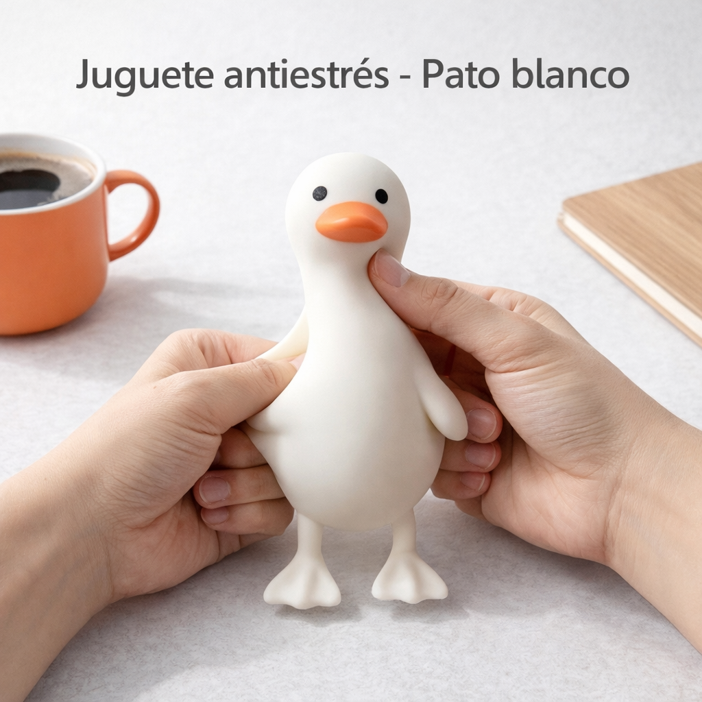 Pato Blanco de Peluche Suave para Niños - Envío Local México