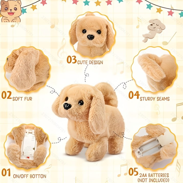 Electronic Toy Dog with Movement - Local Shipping Mexico