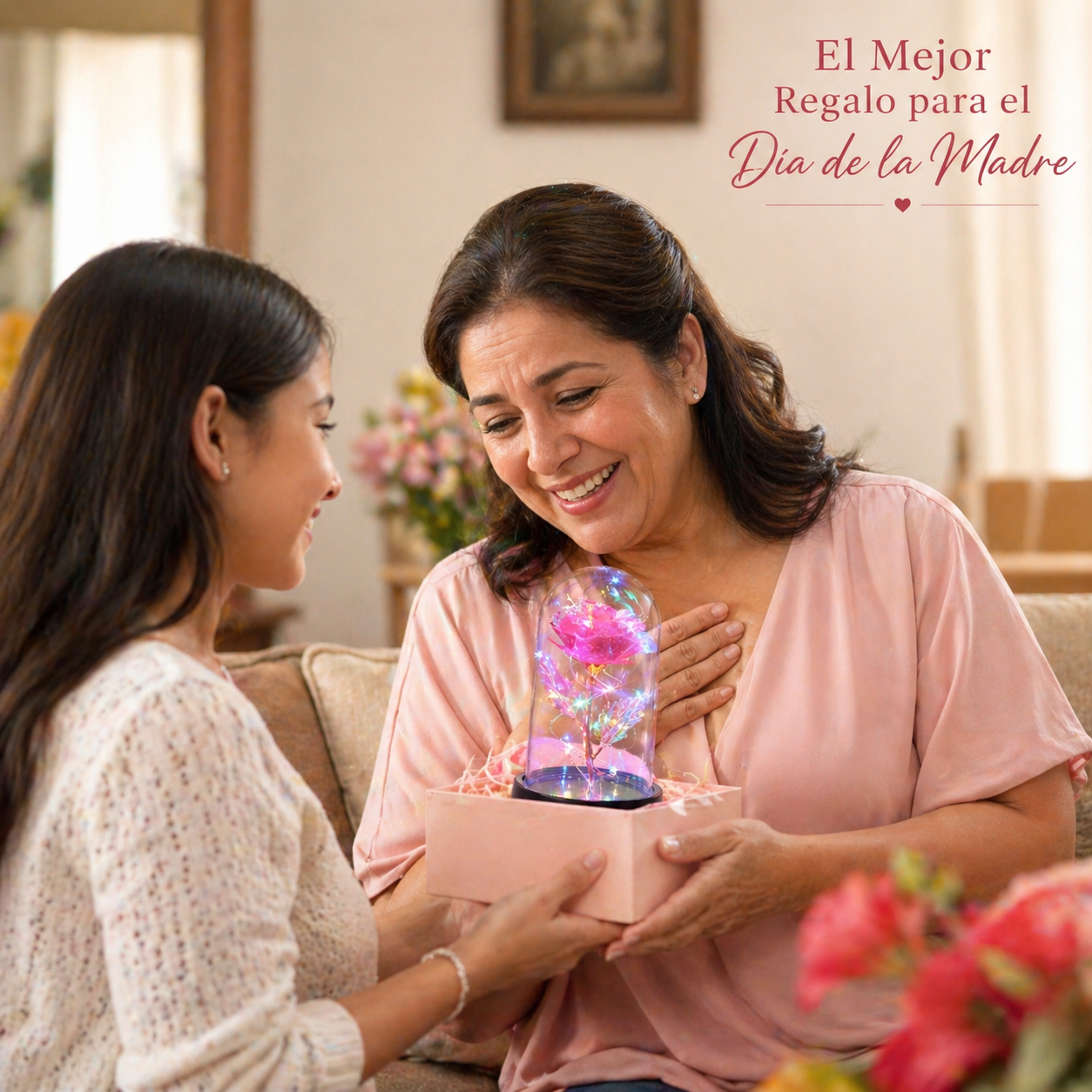 Rosas Eternas Premium en Cúpula de Cristal - Envío Local México