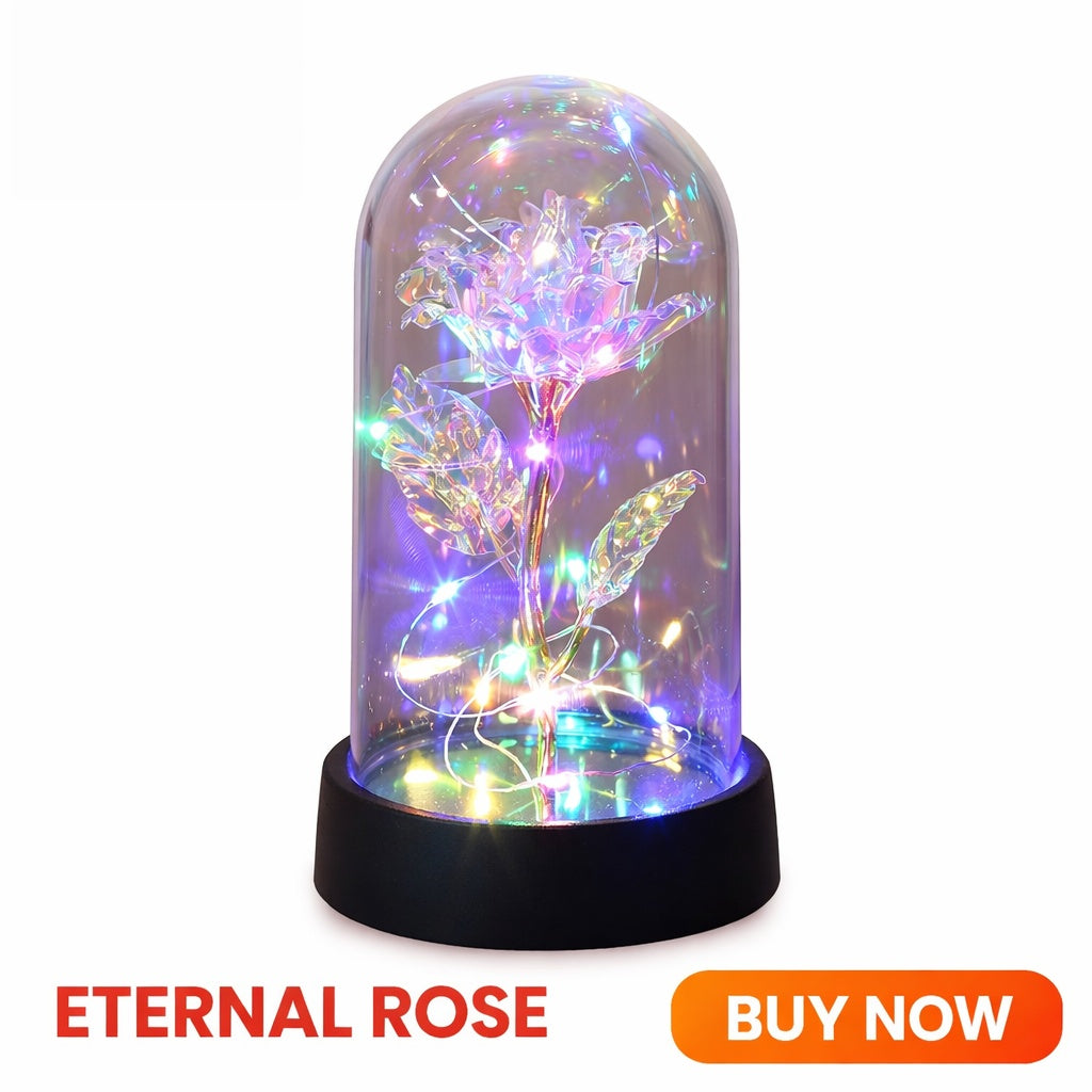 Rosas Eternas Premium en Cúpula de Cristal - Envío Local México